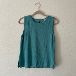 Knit teal tank